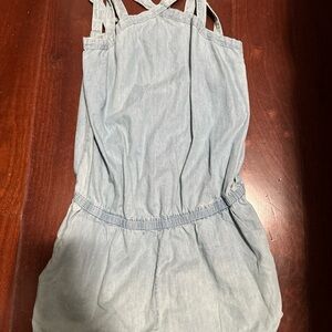 Fabletics Sky Blue Denim Jumpsuit